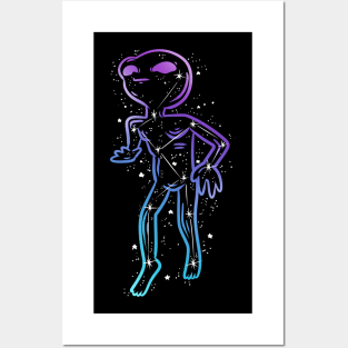 Marcianito 100% real no fake constellation Posters and Art